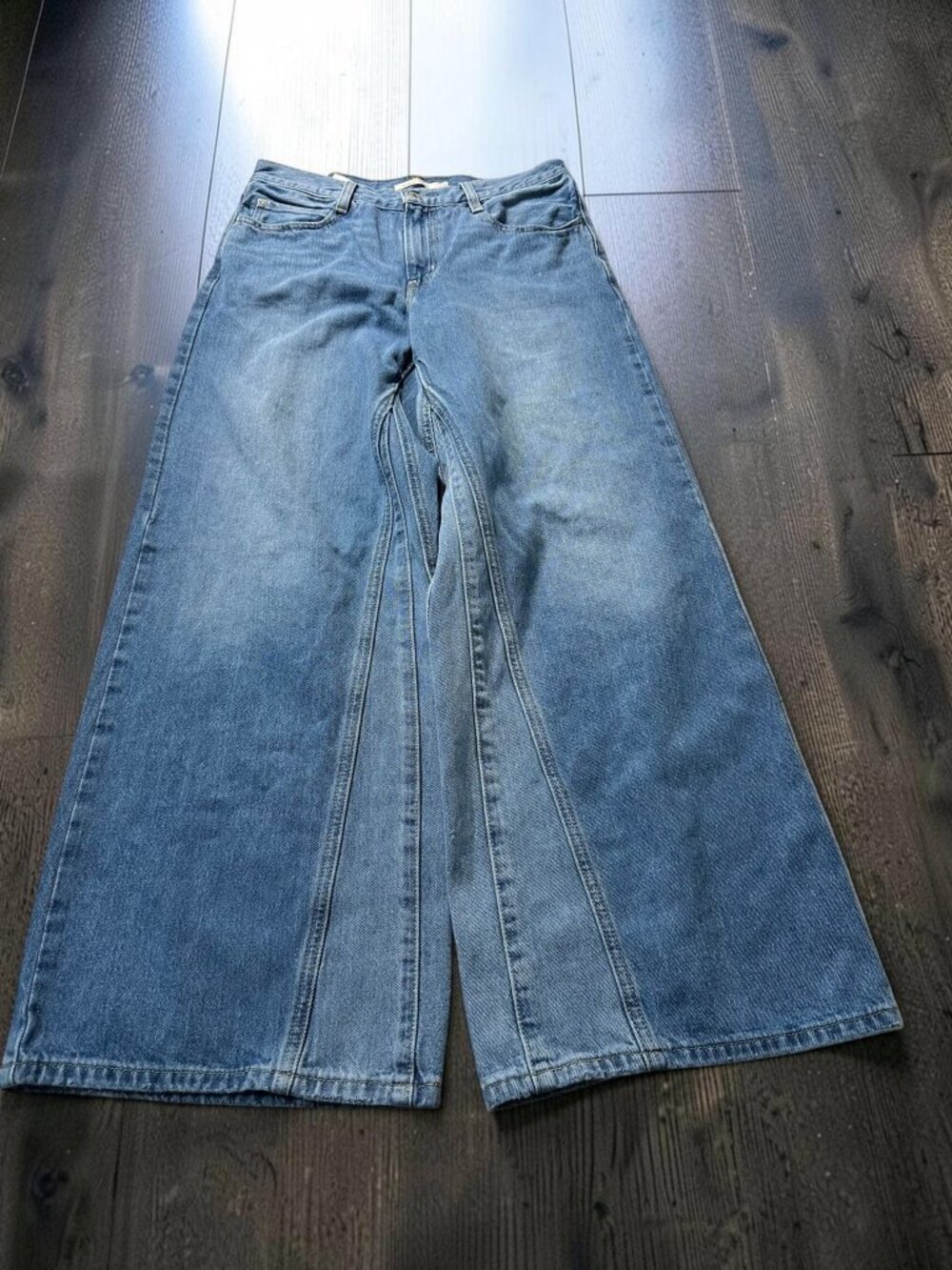 Levi’s 94 Baggy Wide Leg Women's Jeans W28 Y2K Loose Fit Light Wash Denim